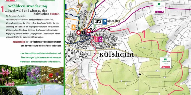 Orchideenweg - Wanderung - Kartenausschnitt