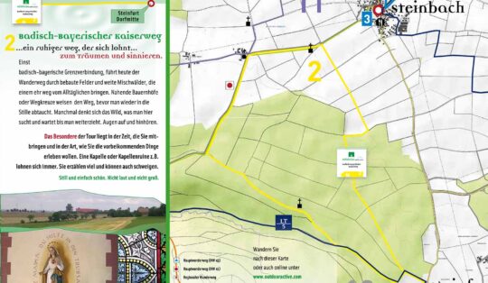 Badisch-Bayerischer Kaiserweg - Kartenausschnitt