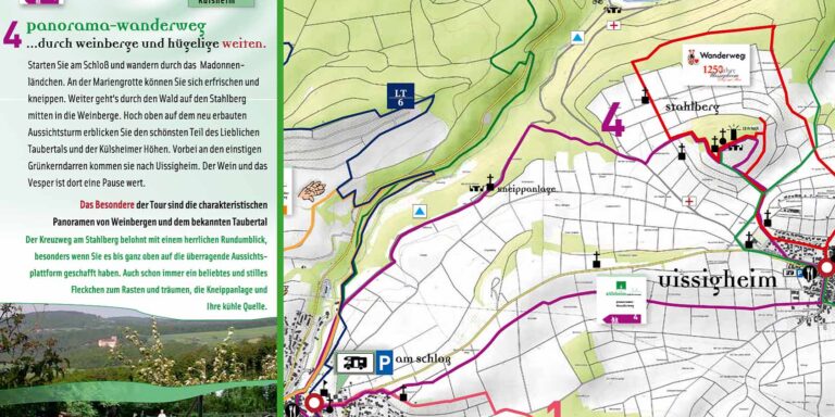 Panorama Wanderweg Kartenausschnitt