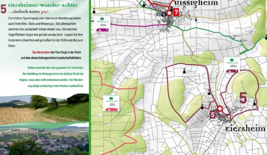 Eiersheimer Wander-Achter Kartenausschnitt