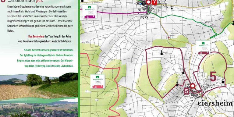 Eiersheimer Wander-Achter Kartenausschnitt