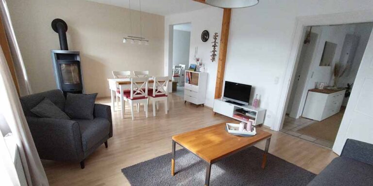 Blick in die Ferienwohnung der Familie Väth in der Rommelstraße 28 in Külsheim.